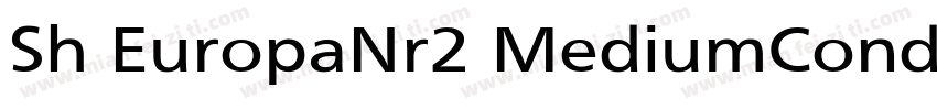 Sh EuropaNr2 MediumCond Nor字体转换